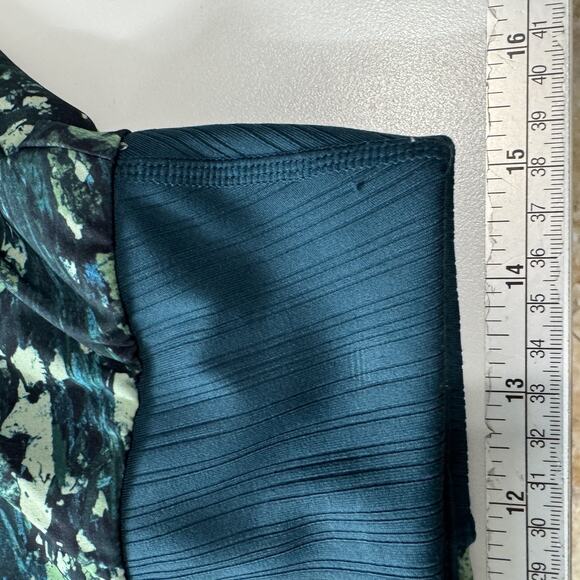 Smartwool Active Womens Lined Skirt Skort Sz M Green Printed Pockets 16" Length - Picture 12 of 15